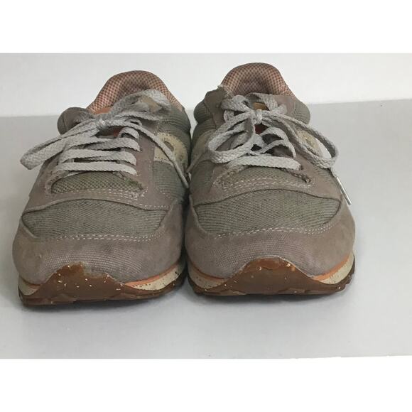 Saucony Men’s Jazz Low Pro orange/Brown Vegan Sneakers Sz. 10 GUC (flaws) - Picture 2 of 10